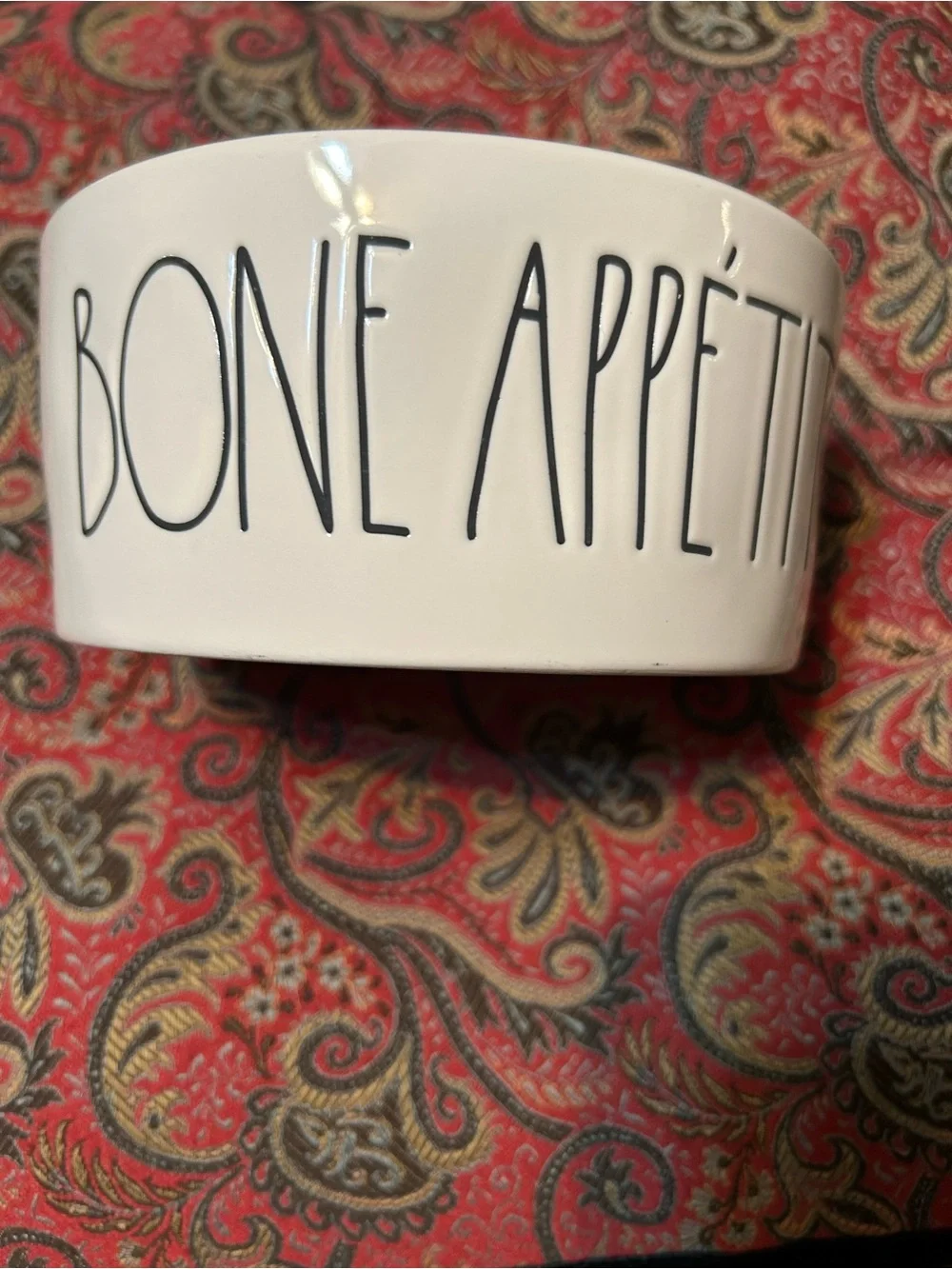 Rae Dunn BONE APPETITE Dog Bowl